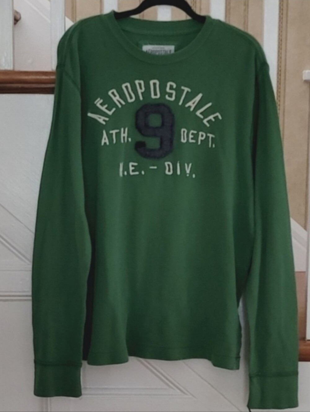 AEROPOSTALE Men's Vintage Longsleeve Green Sweatshirt Size XXL